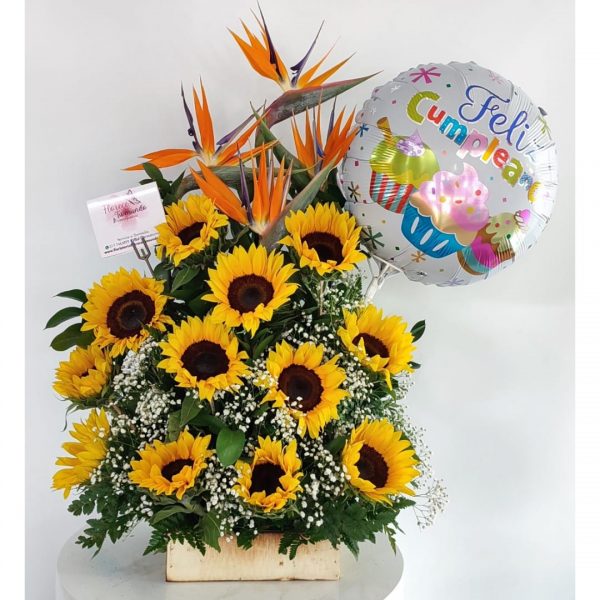 Arreglo de girasoles- floristeria cali