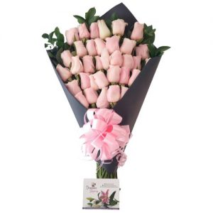 Bouquet en rosas rosadas floristeria cali